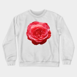 Red Camellia Flower Graphic Art Print Crewneck Sweatshirt